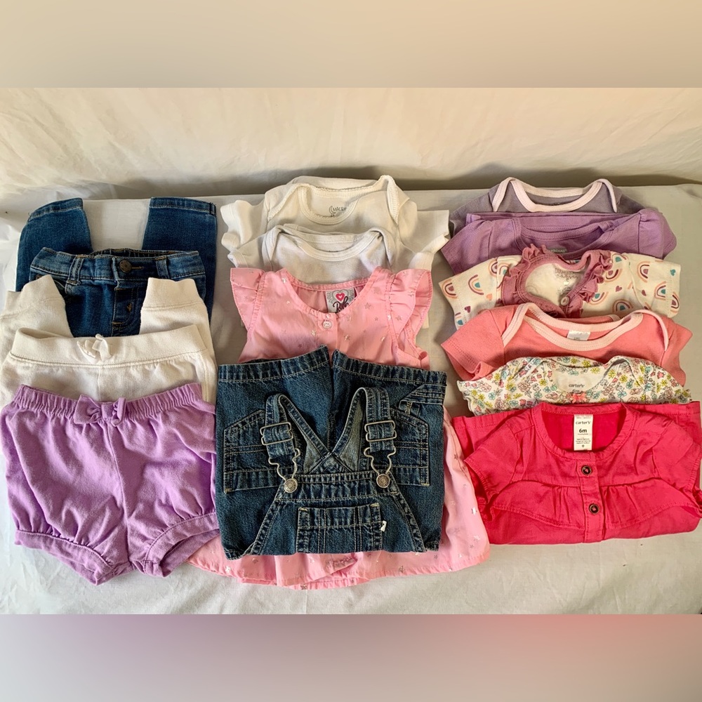 Baby Girl 6-9 Month Summer Capsule Wardrobe Bundle